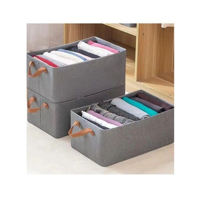 صندوق تخزين قماش قابل للطي - 3 قطع