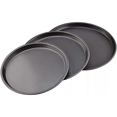 طقم صواني بيتزا ألومنيوم - 3 قطع