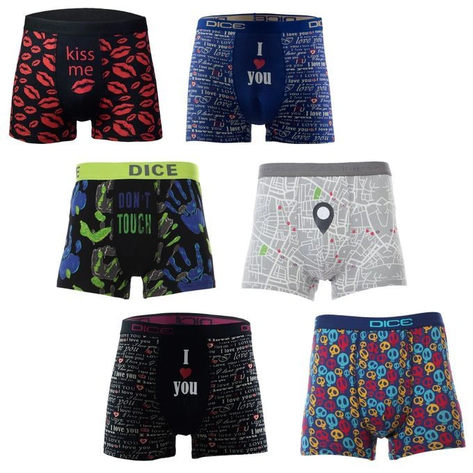 بوكسر أولادي مطبوع - 6 قطع