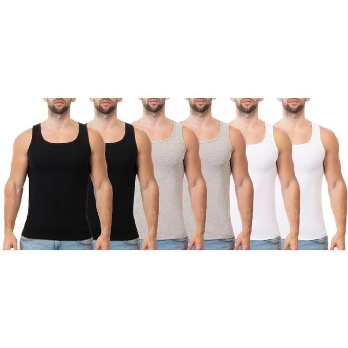 فانلة رجالي حماله استريتش - 6 قطع