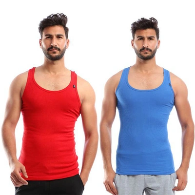 فانلة حماله دربي مضلعة رجالي - 2 قطعة