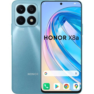 هونر X8A موبايل - 128/8 جيجا - شريحتين - 4G - أزرق