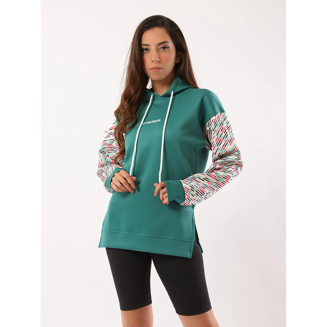 سويت شيرت مطبوع حريمي