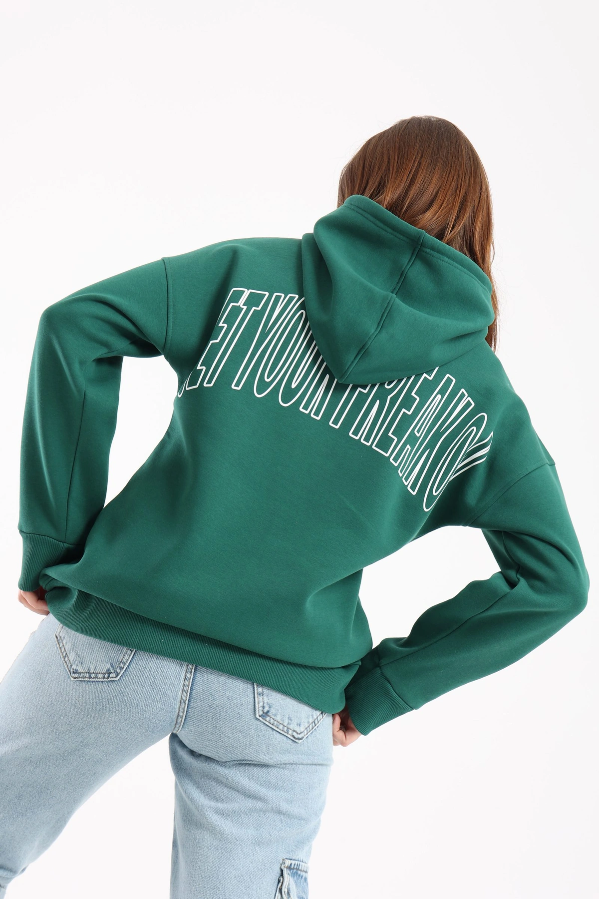 هودي رياضي حريمي - أخضر