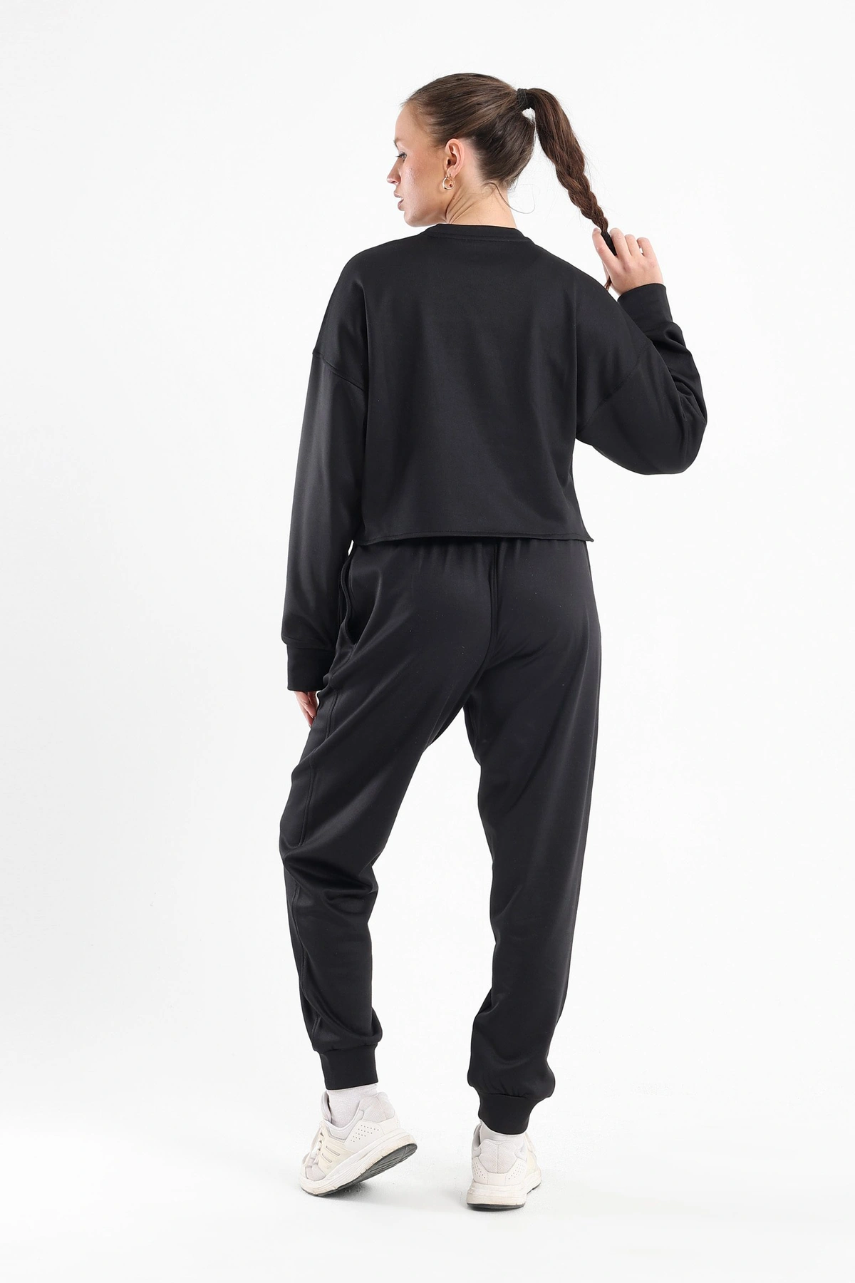 طقم رياضي حريمي - 3 قطع - أسود