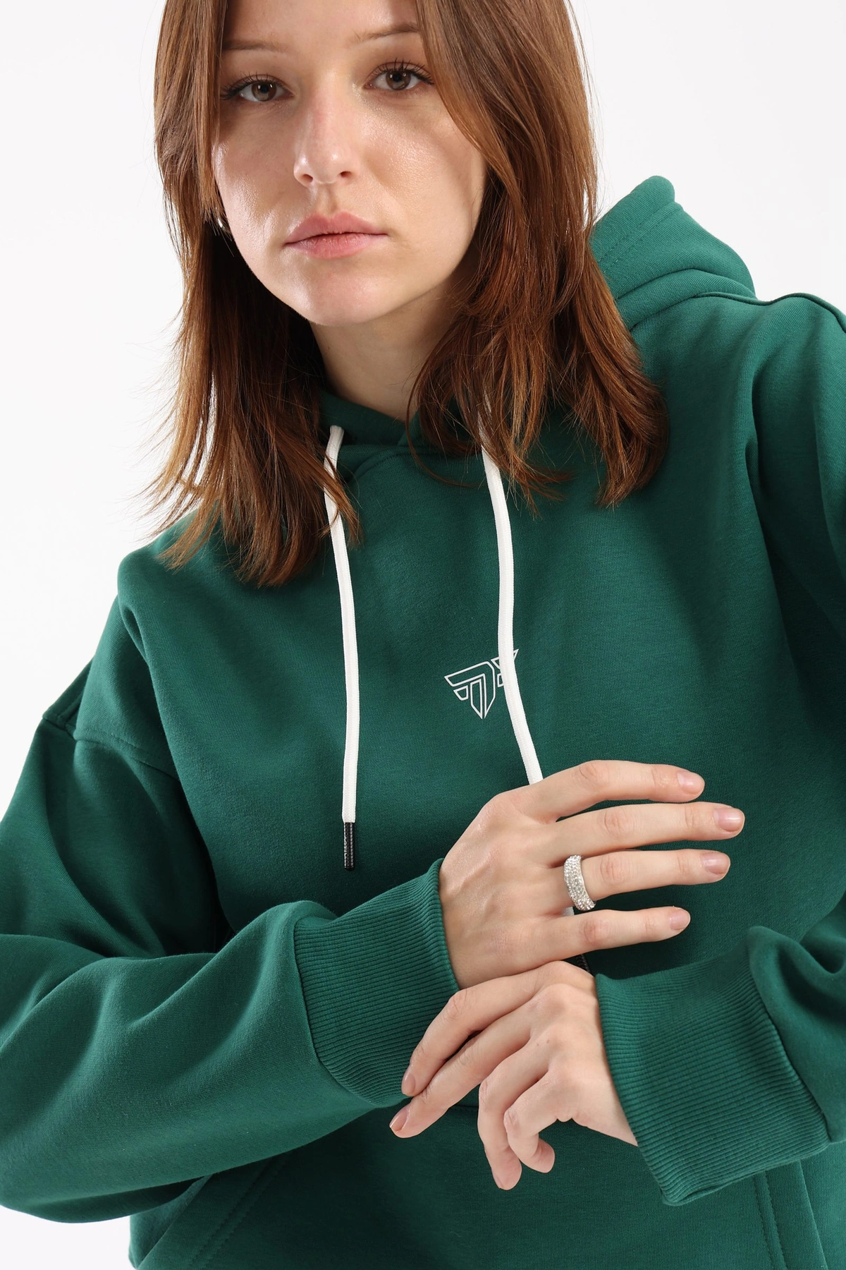 هودي رياضي حريمي - أخضر