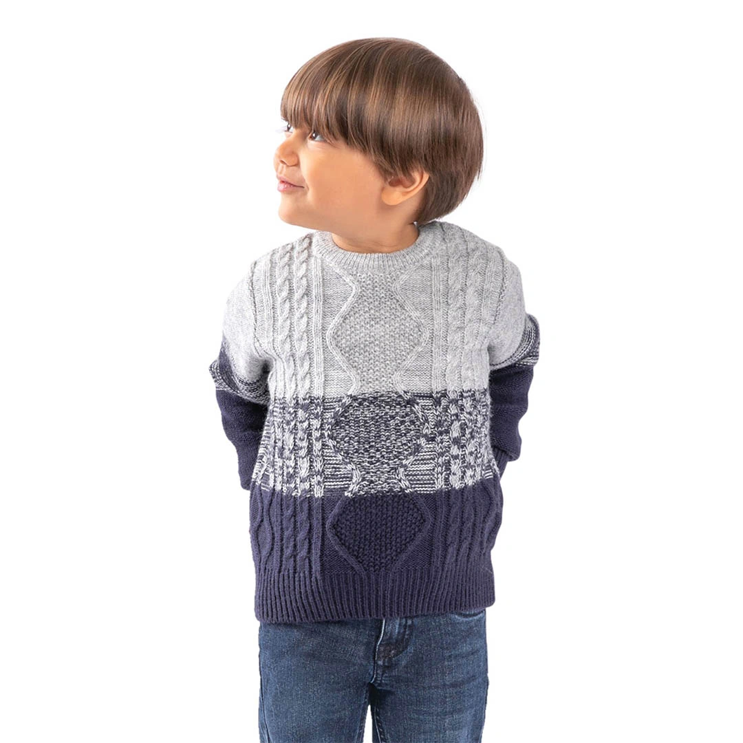 بلوفر أولادي - رمادي/كحلي C321PL4-W23-39N-1067