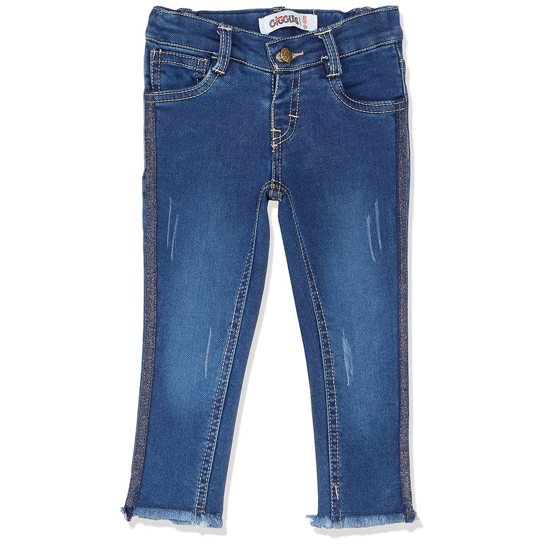 بنطلون جينز أولادي سكيني - أزرق