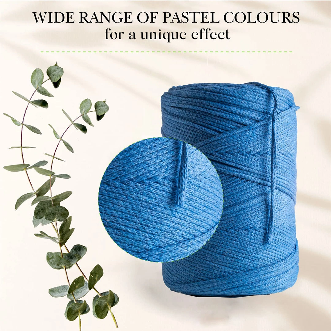 خيوط مكرمية 2 ملم × 250 متر - أزرق