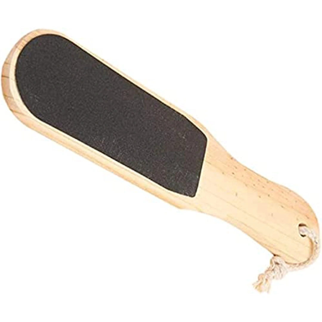 مبرد القدم الخشبي مزدوج الجوانب لإزالة الجلد الميت