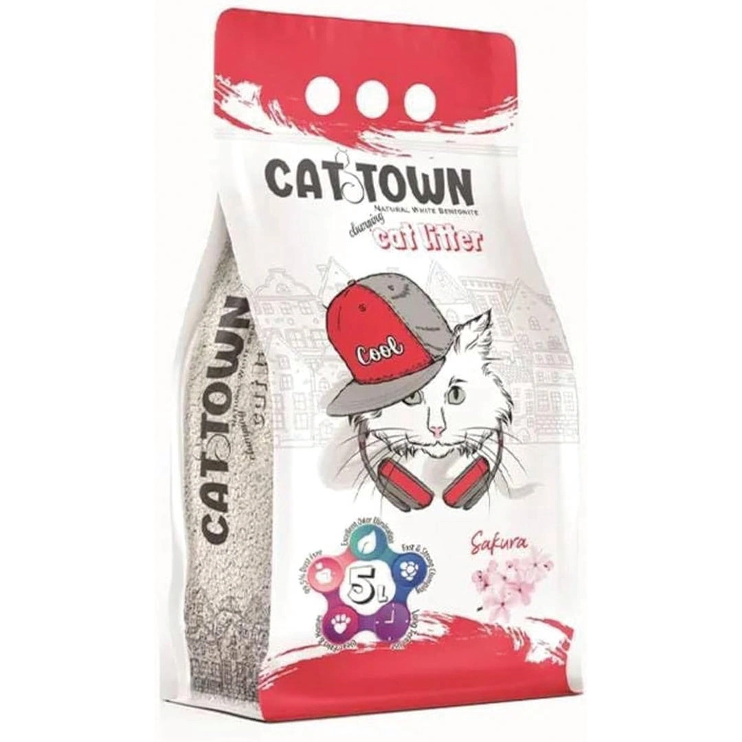 رمل فضلات القطط برائحة ساكورا - 5 لتر