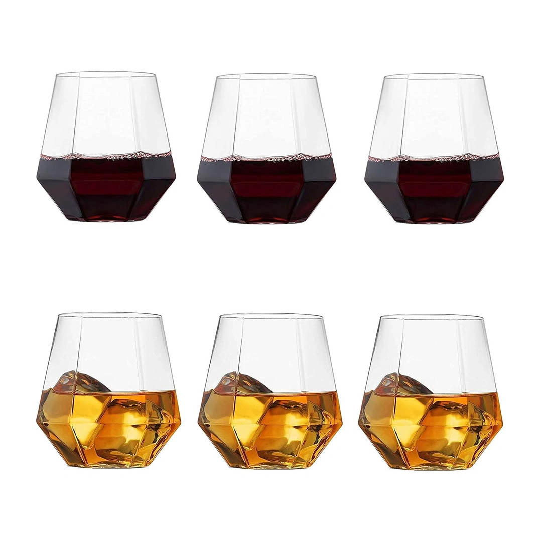 طقم أكواب شرب زجاجية - 6 أكواب