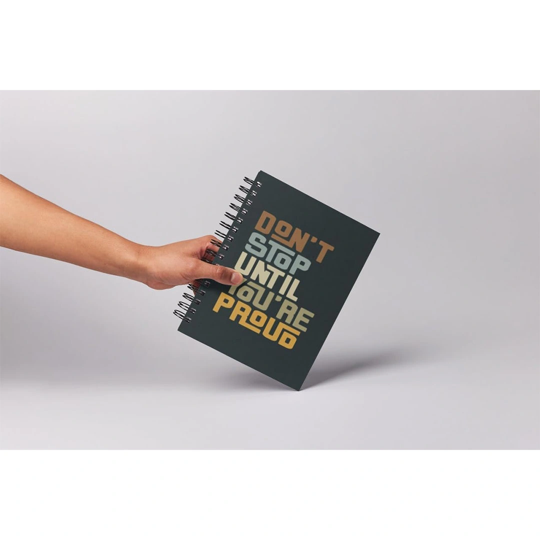 كشكول بسلك حلزوني بصفحات مسطرة - A5 - 80 ورقة