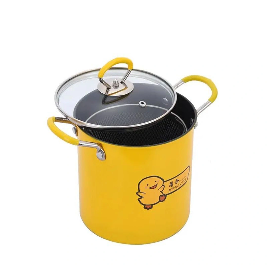 حلة تحمير تيفال بالباسكت وغطاء زجاجي - 2 لتر