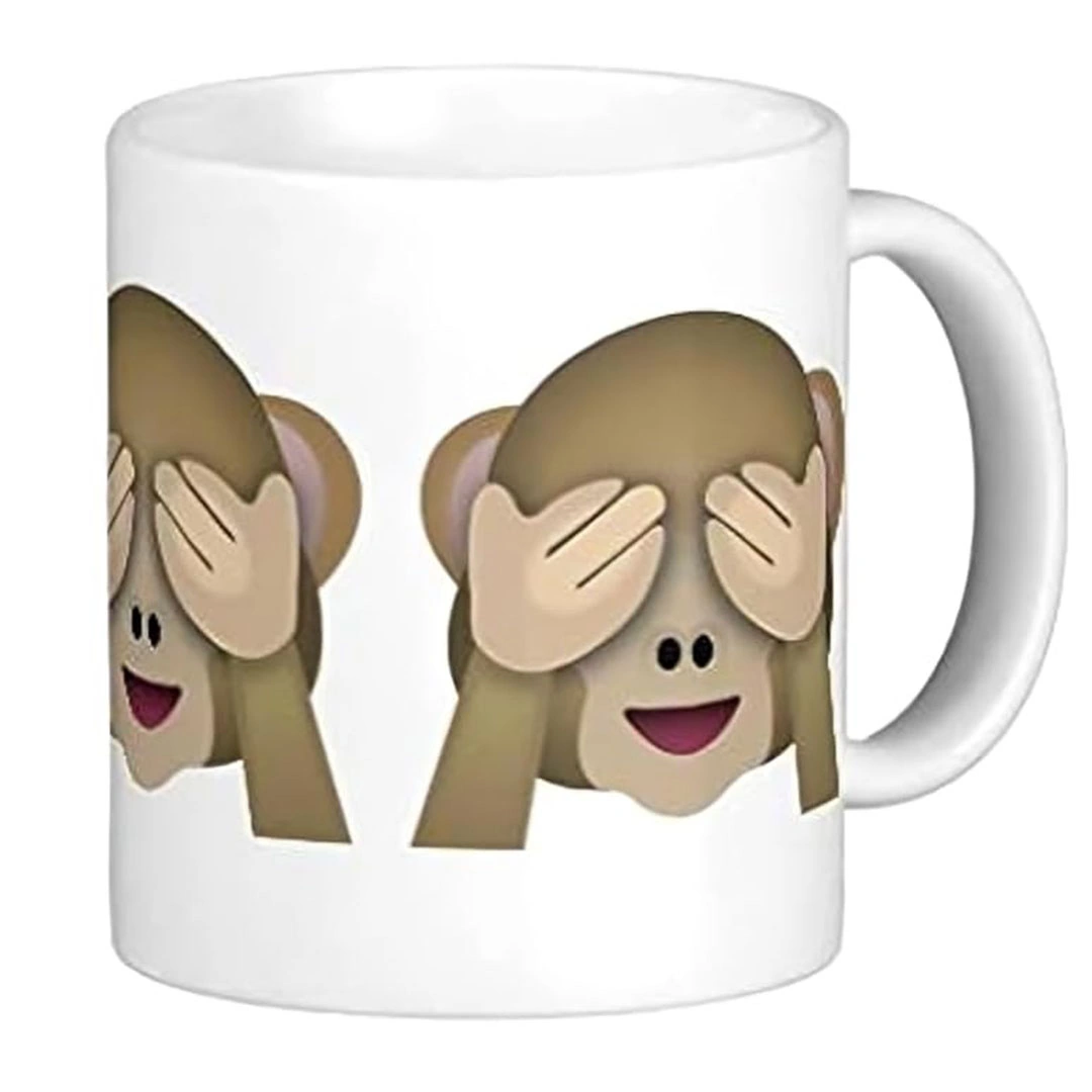 مج سيراميك مطبوع - 300 مل - أبيض - SO3318HC