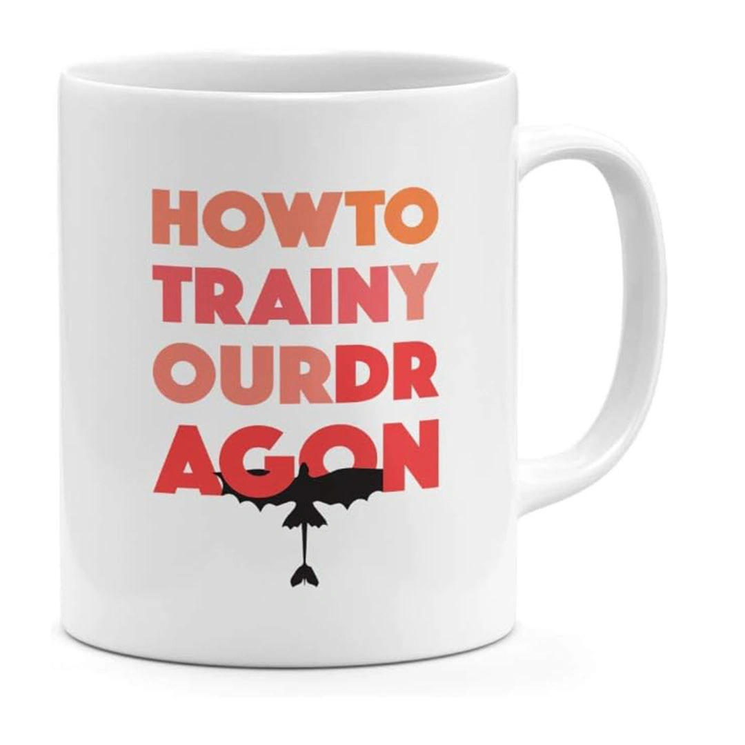 مج سيراميك مطبوع - 300 مل - أبيض - PT1224JE