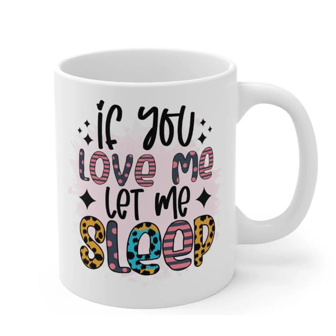 مج سيراميك مطبوع - 300 مل - أبيض - BJ8327QD