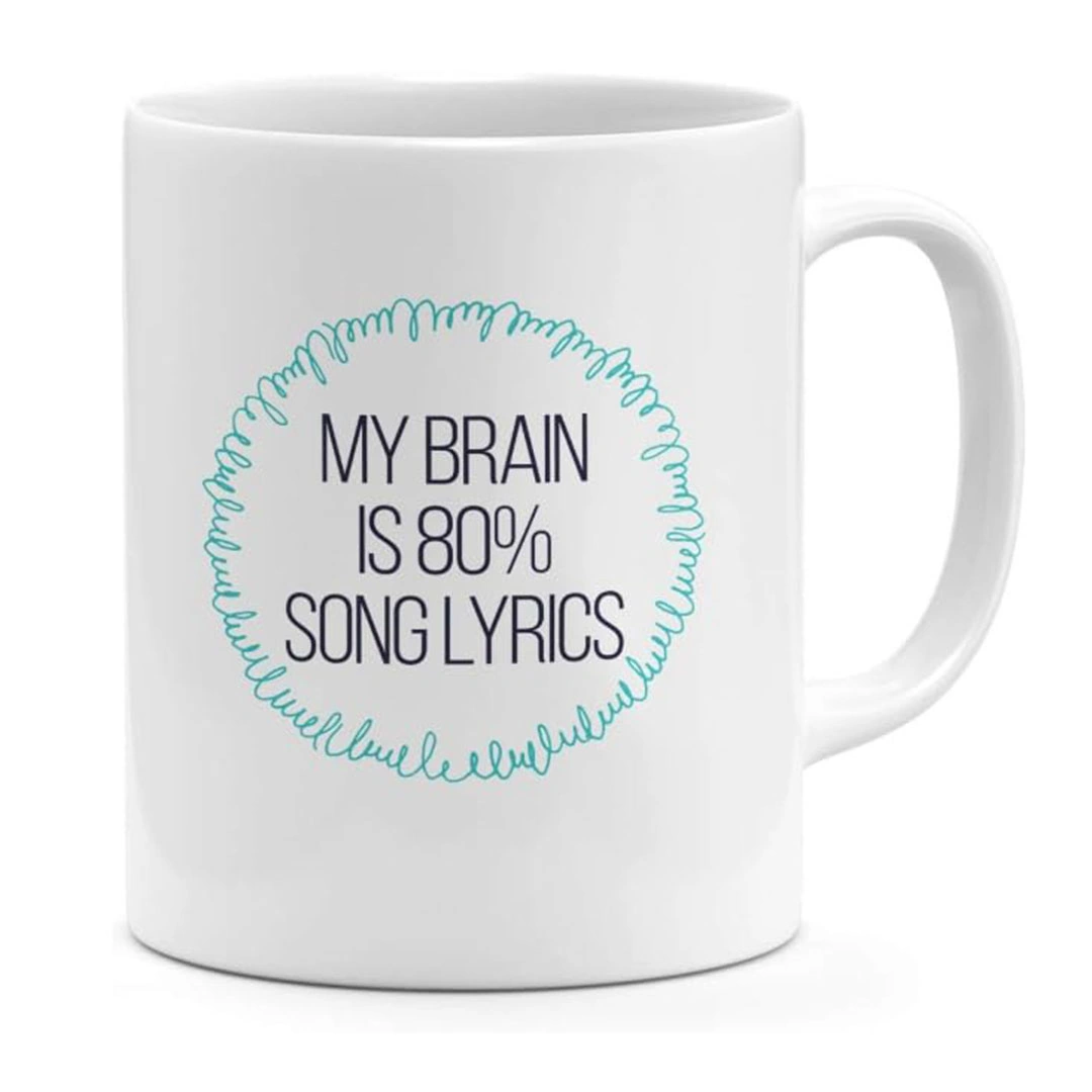 مج سيراميك مطبوع - 300 مل - أبيض - NH8272QT