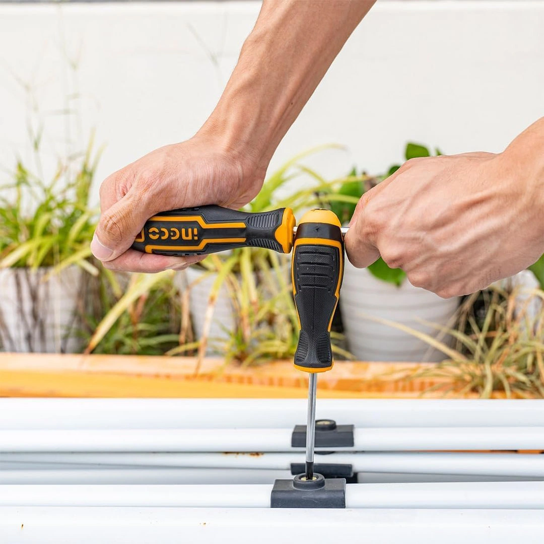 أنجو مجموعة مفكات براغي- 6 قطع - أسود/أصفر