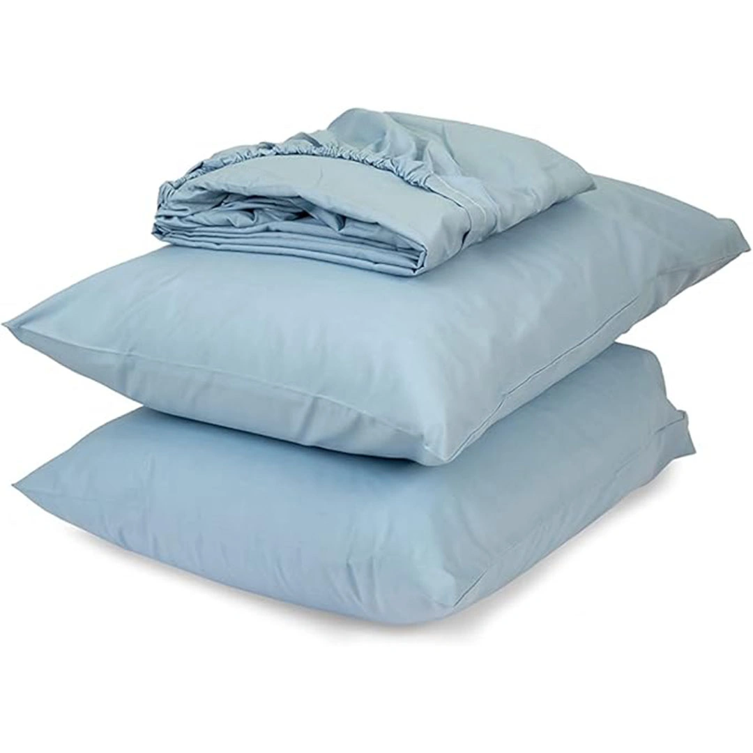 طقم ملاية سرير بأستك - 3 قطع - 180*200 سم -لبني