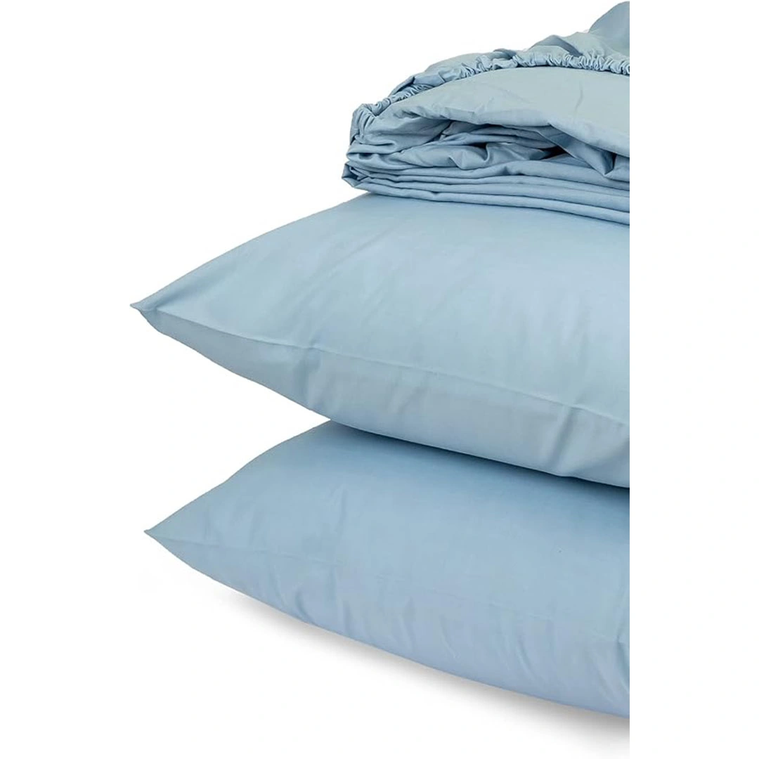 طقم ملاية سرير بأستك - 3 قطع - 180*200 سم -لبني