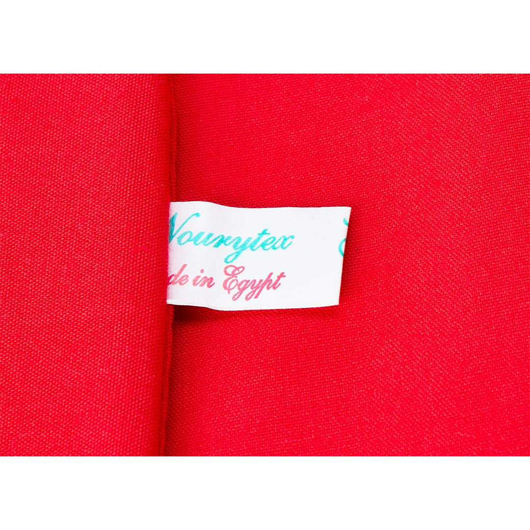 طقم مخدة الكتان - 2 قطعة  - 50*70 سم - أحمر