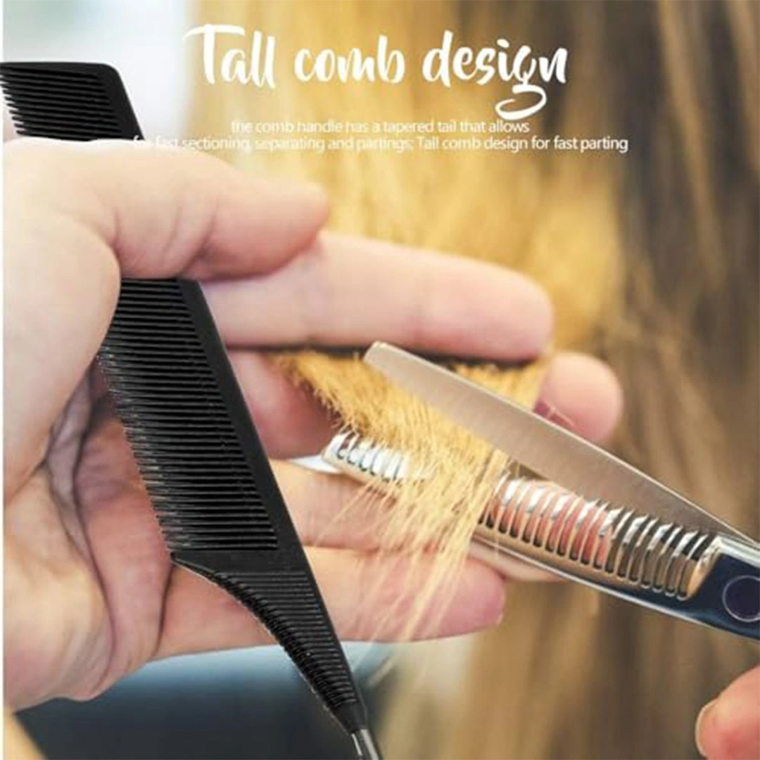 مشط ذيل دبوس من الفولاذ المقاوم للصدأ- أسود