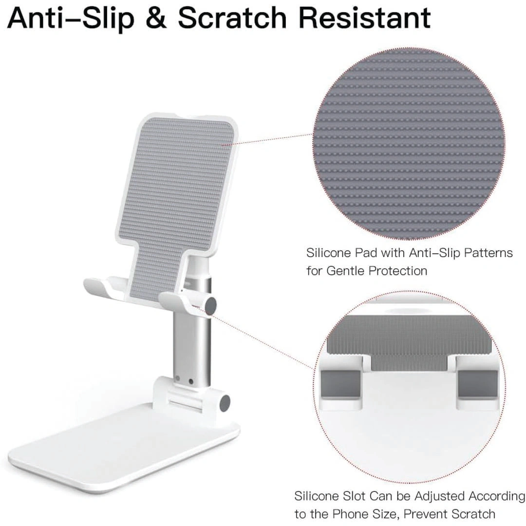 حامل موبايل قابل للطي - أبيض