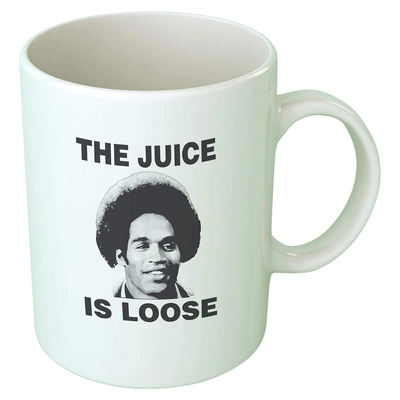 مج سيراميك مطبوع  أبتيتيود جوس - 300 مل - أبيض