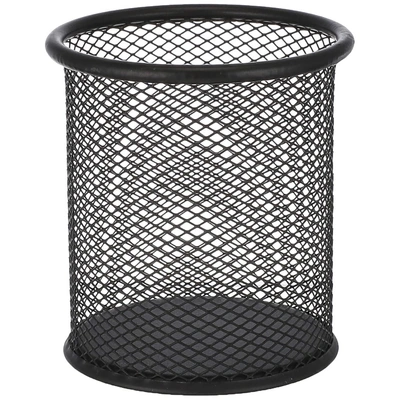 حامل ومنظم اقلام - معدن - أسود