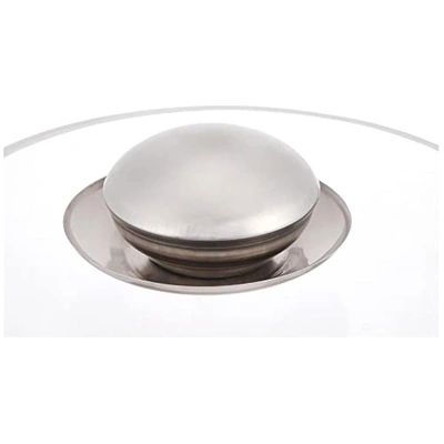 مقبض غطاء وعاء - فضي