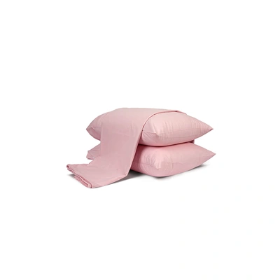 طقم ملاية سرير  - 3 قطع - 260*240 سم - وردي