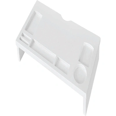 حامل خشبي للاب توب والتلفزيون - أبيض