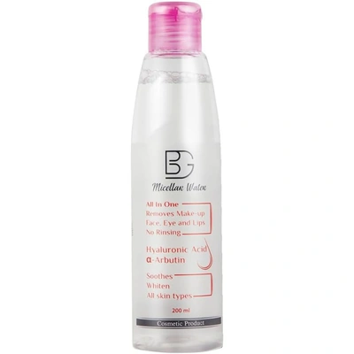 ماء ميسيلار BG يزيل المكياج المقاوم للماء ويرطب البشرة - 200 مل.