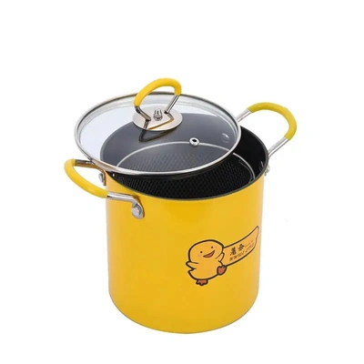 حلة تحمير تيفال بالباسكت وغطاء زجاجي - 2 لتر