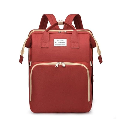 حقيبة ظهر كبيرة متعددة الاستخدامات مع سرير قابل للطي لغيار الأطفال - طوبي