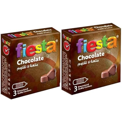 واقي ذكري فييستا شوكولاتة - 2 × 3 - عبوتين