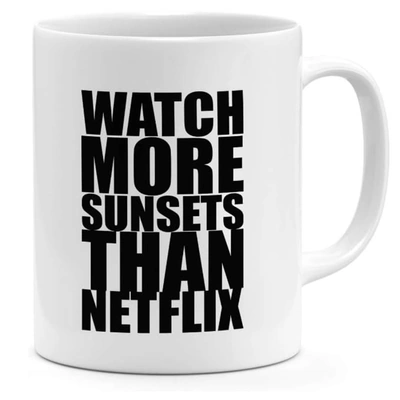 مج سيراميك مطبوع - 300 مل - أبيض - DZ9217FM