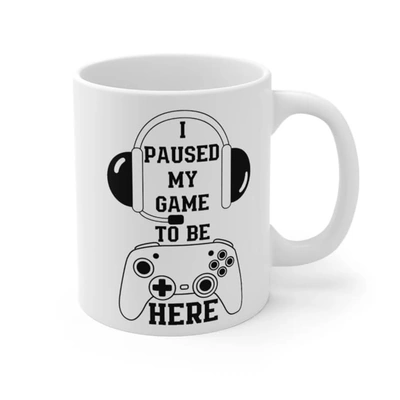 مج سيراميك مطبوع - 300 مل - أبيض - WW6482PB