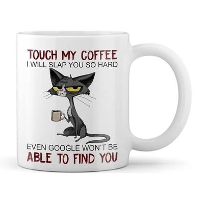 مج سيراميك مطبوع - 300 مل - أبيض - DJ4579OV