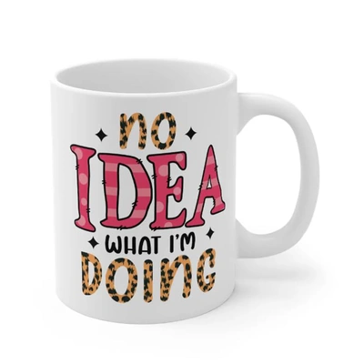 مج سيراميك مطبوع - 300 مل - أبيض - OX7824YL