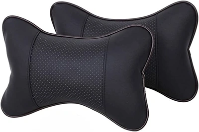 مسند رقبة للسيارة - 2 قطعة - أسود