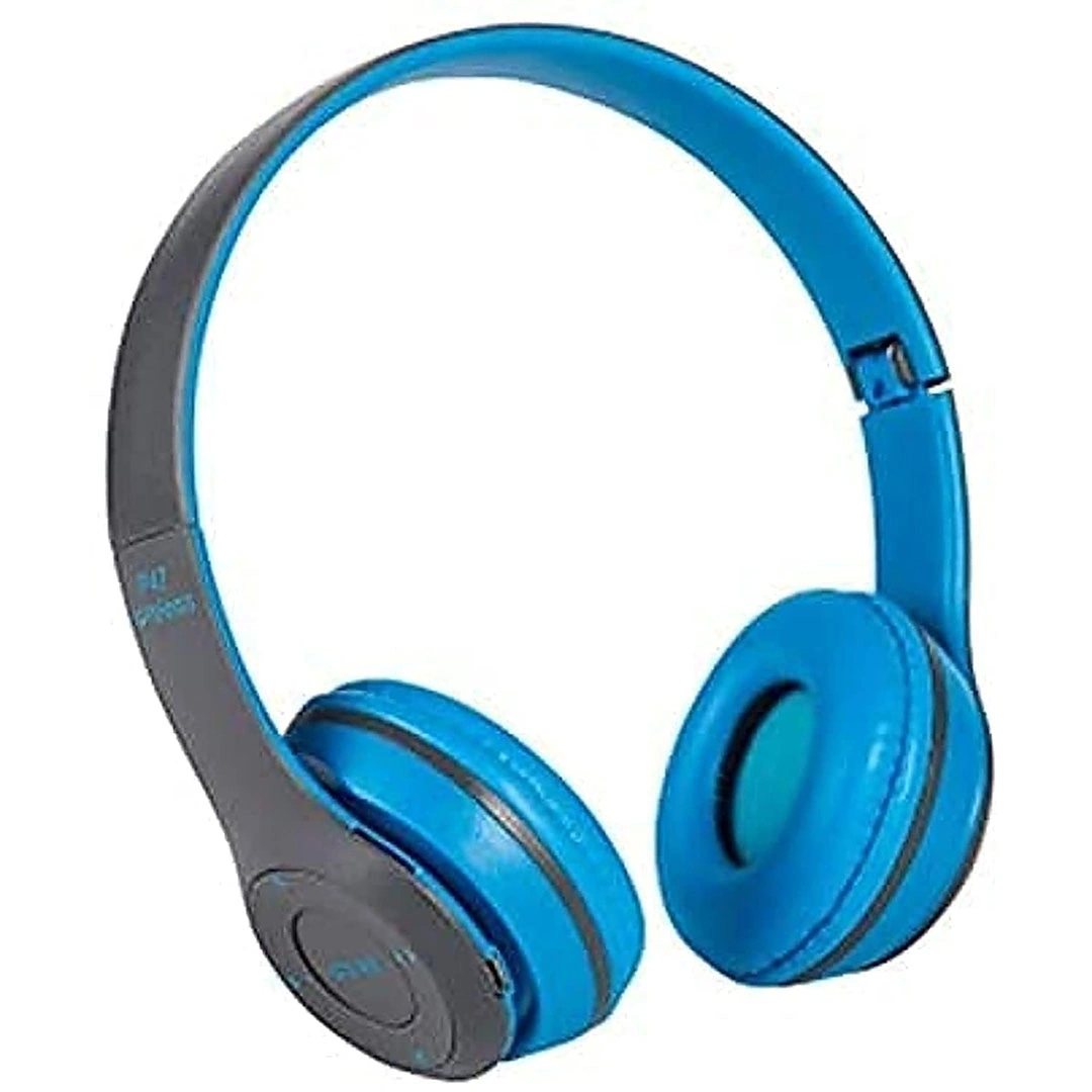 سماعة رأس بلوتوث P47 لاسلكية - أزرق