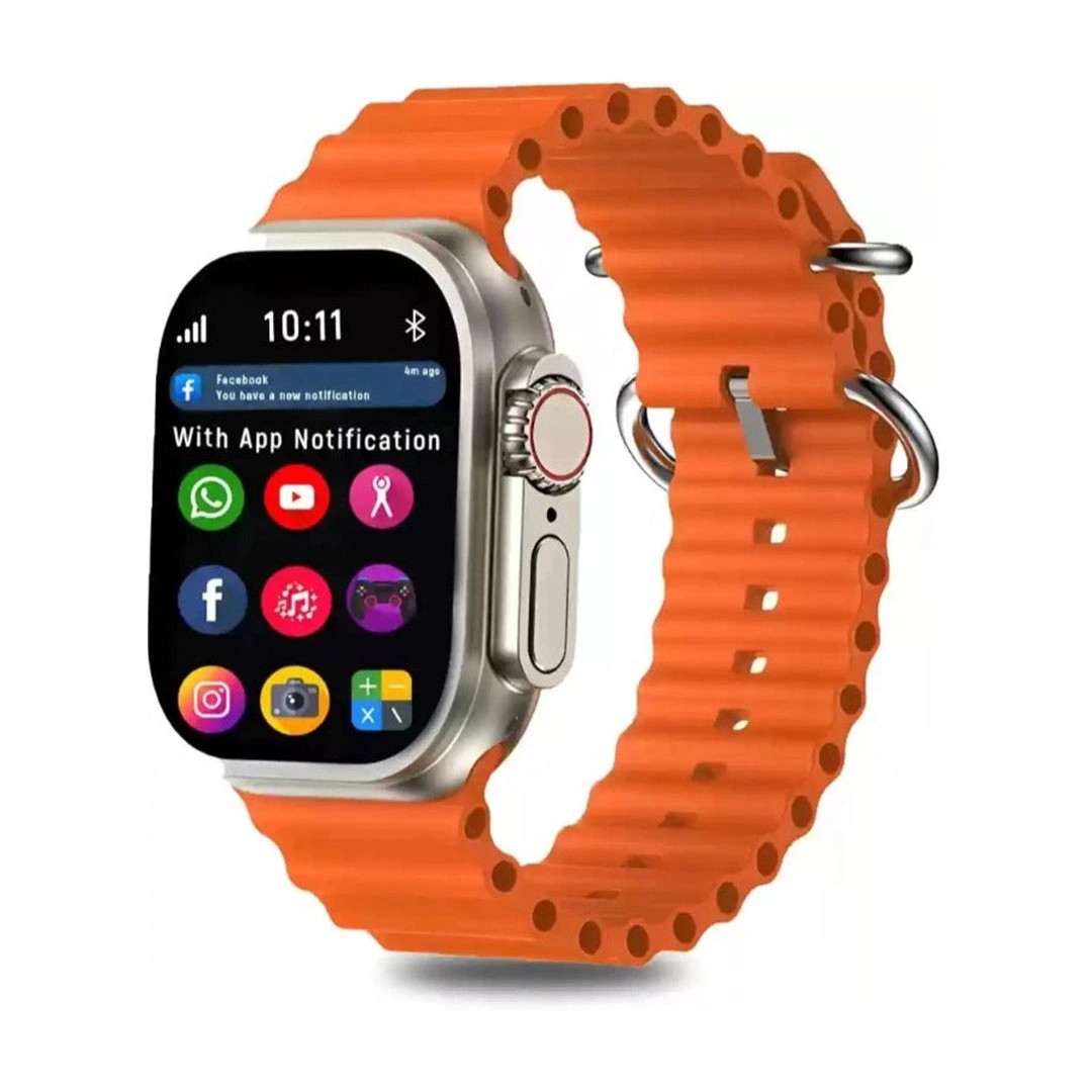 ساعة ذكية T-Wear Ultra2 - 1.9 بوصة - برتقالي