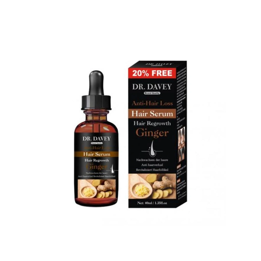 سيروم الزنجبيل لاعادة نمو الشعر من دكتور ديفي - 40 مل