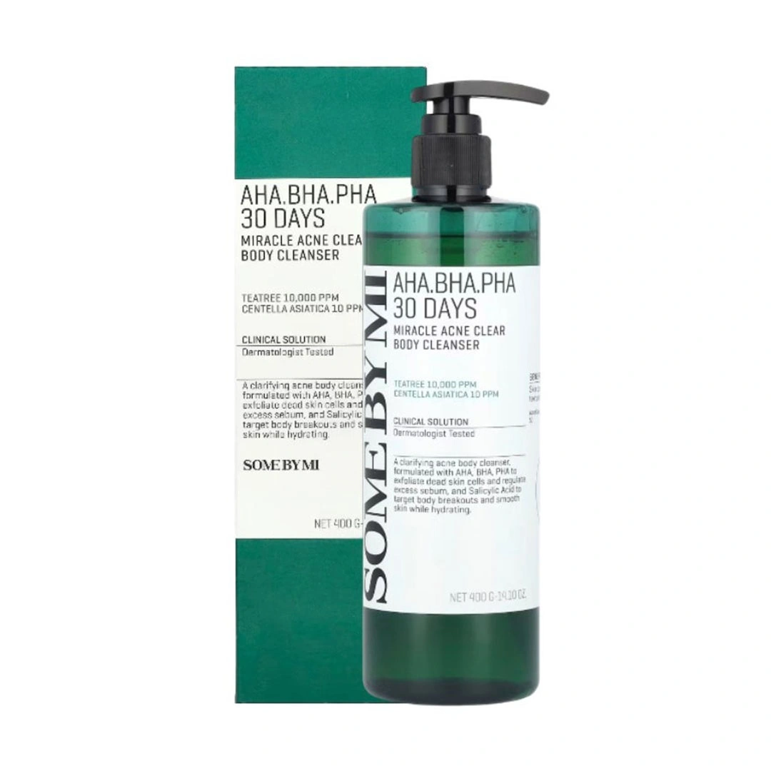منظف الجسم الشفاف لحب الشباب من آها بها-فا 30 يومًا - 400 مللي