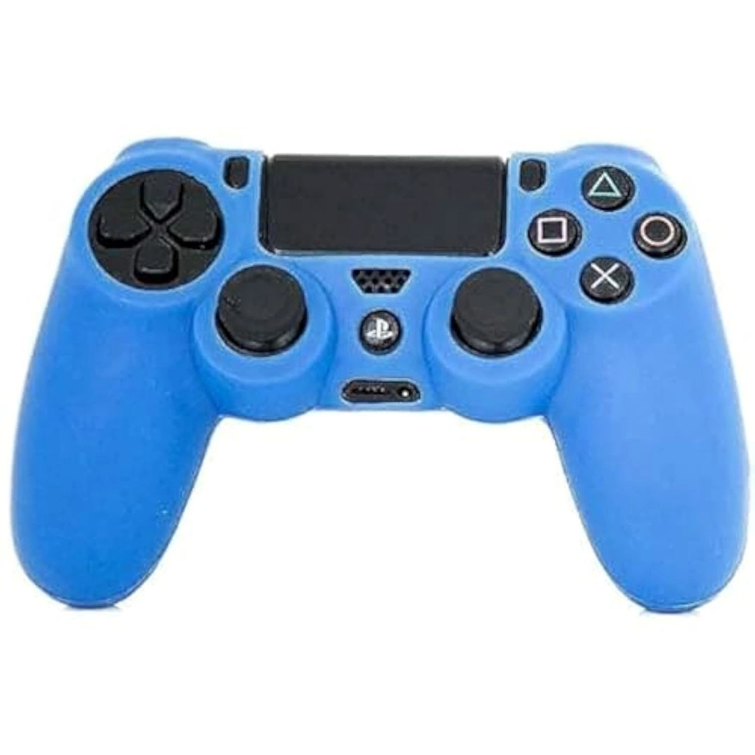 غطاء سيليكون مطاطي لجهاز بلاي ستيشن 4 - أزرق