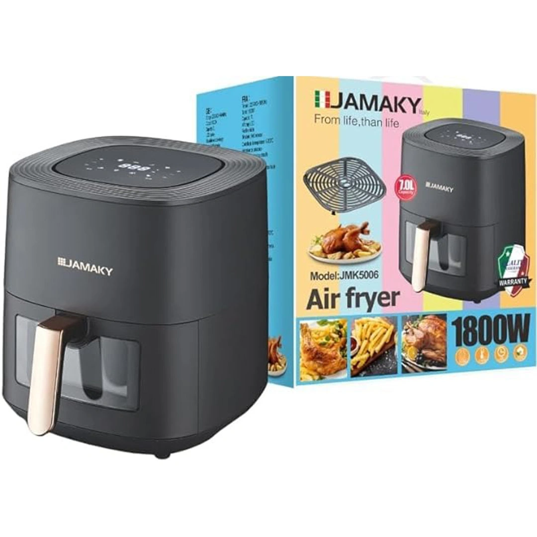 قلاية هوائية بدون زيت - 1800 وات - 7 لتر - jmk5007