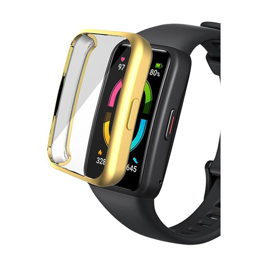 جراب حماية شاشة الساعة Honor Band 6 - ذهبي