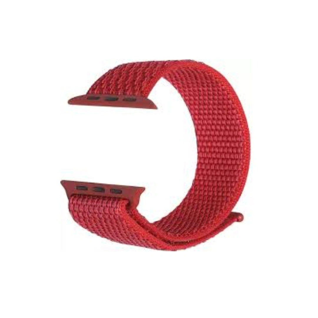 سوار قماش لساعة ذكية - أحمر